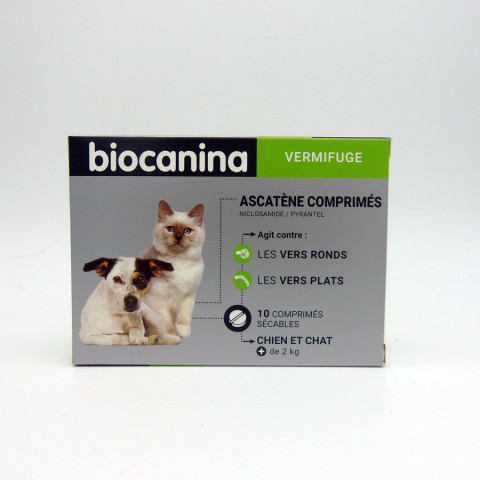 ASCATENE Biocanina Vermifuge  Boite de 10 comprimé sécables