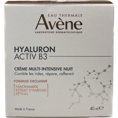 CREME MULTI-INTENSIVE NUIT - HYALURON ACTIV B3 - AVENE - 40mL