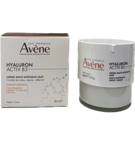 CREME MULTI-INTENSIVE NUIT - HYALURON ACTIV B3 - AVENE - 40mL