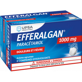 EFFERALGAN 1g Boite de 8 comprimés effervescents arôme agrumes