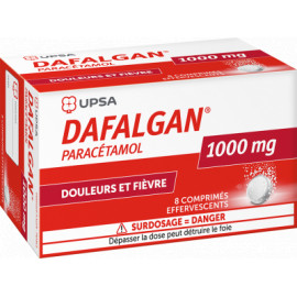 DAFALGAN 1G CPR EFFERV BT8 arome agrumes
