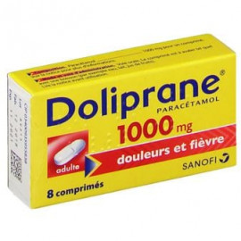 DOLIPRANE 1000 mg Boite de 8 comprimés