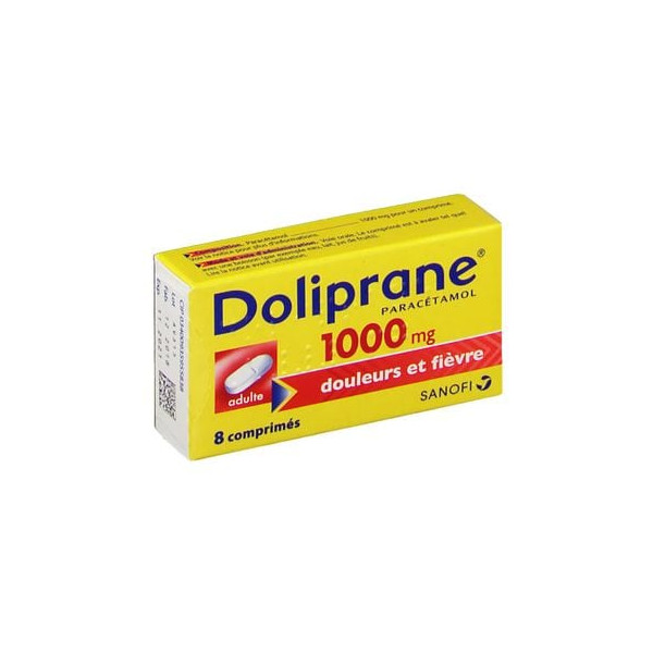 DOLIPRANE 1000mg - 8 sachets-dose 5.0 g - Grande Pharmacie de la Croix Rouge