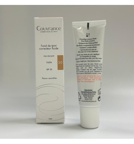 FOND DE TEINT SABLE - COUVRANCE - AVENE - 30mL