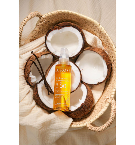 HUILE SOLAIRE SPF50 LA ROSEE