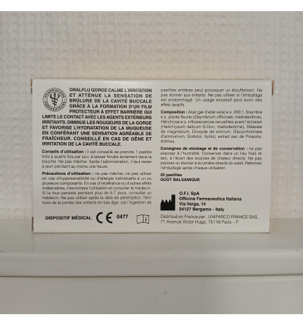 LA PHARMACIE DU LAYON Pastilles Oralflu Gorge 20 pastilles