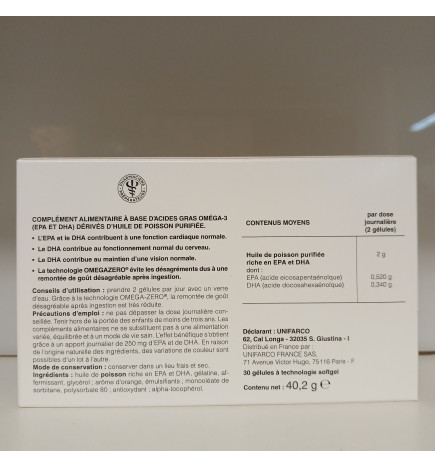 LA PHARMACIE DU LAYON Oméga-3 Boite de 30 capsules Softgel