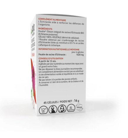 ARKOGELULES ECHINACEE BIO BTE 45 GELULES