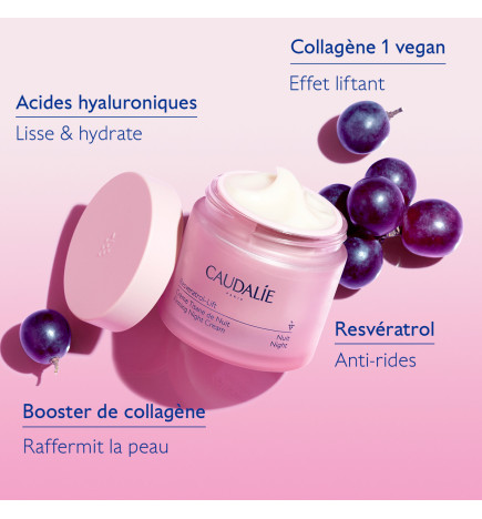CAUDALIE RESVERATROL-LIFT CREME TISANE DE NUIT 50ML