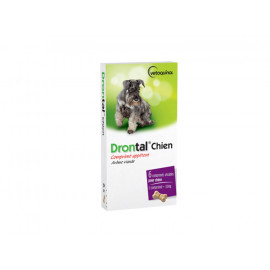 DRONTAL CHIEN vermifuge 6cp