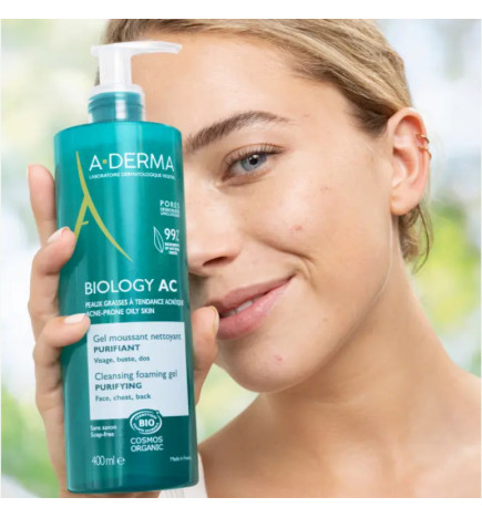A-DERMA BIOLOGY AC GEL MOUSSANT 400ML