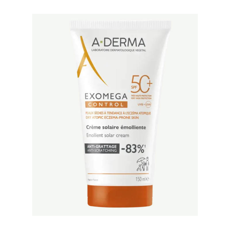 A-DERMA EXOMEGA Crème Solaire SPF50+ 150ML A-DERMA EXOMEGA Crème Solaire SPF50+ 150ML