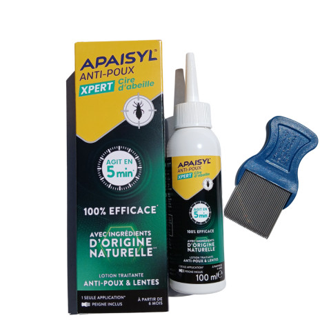 APAISYL ANTI POUX XPERT Cire d'Abeille 100 mL
