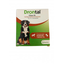 DRONTAL XL GRAND CHIEN Boite de 2 comprimés appétents