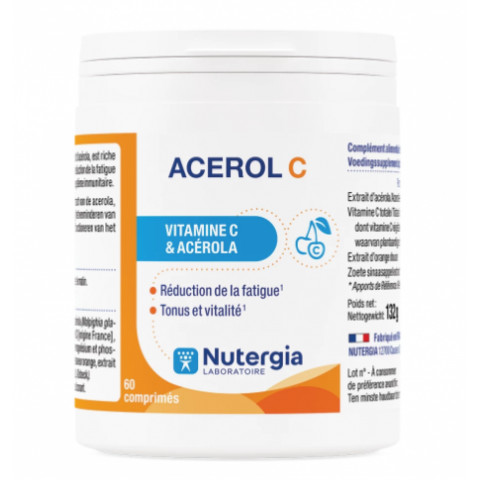 NUTERGIA ACEROL C 60 comprimés à croquer