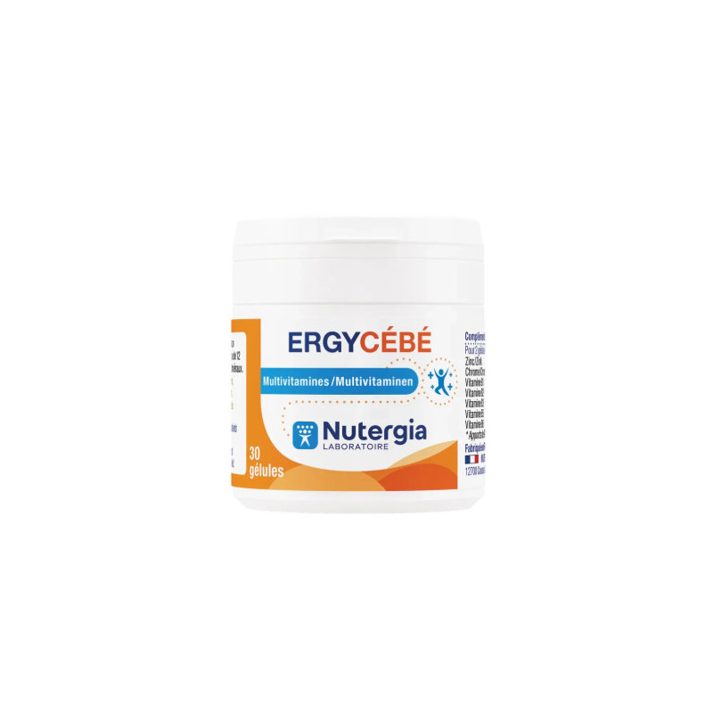 ERGYTONIC® MultiCÉBÉ NUTERGIA Boite de 30 gélules ERGYTONIC® MultiCÉBÉ NUTERGIA Boite de 30 gélules