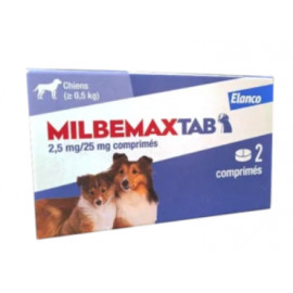 MILBEMAXTAB Petit chien et CHIOT 2 Comprimés