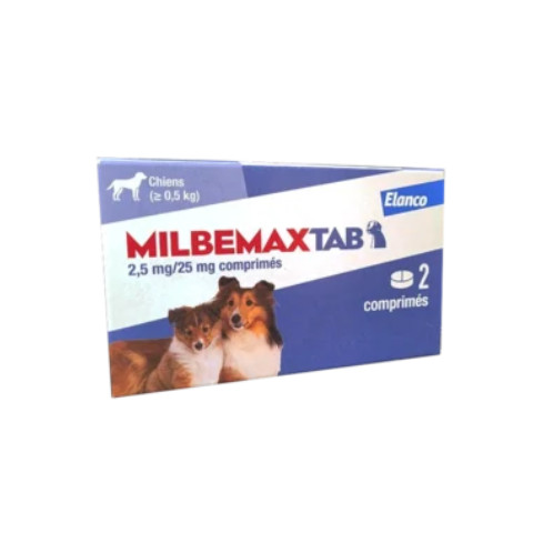 MILBEMAXTAB Petit chien et CHIOT 2 Comprimés