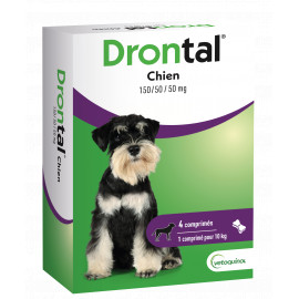 DRONTAL CHIEN 4 comprimés