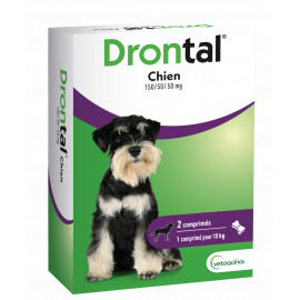 DRONTAL CHIEN 2 comprimés