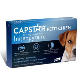 CAPSTAR PETIT CHIEN 11,4MG Boite de 6 comprimés