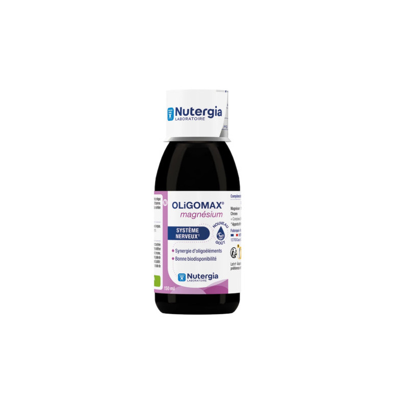 OLIGOMAX MAGNESIUM Nutergia solution de 150 ml OLIGOMAX MAGNESIUM Nutergia solution de 150 ml