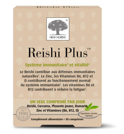 NEW NORDIC Reishi Plus 30 comprimés