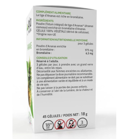 ARKOGELULES ANANAS BTE 45 GELULES