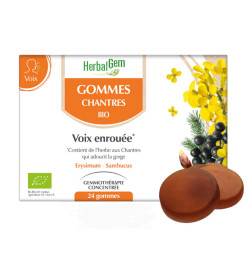 HERBALGEM GOMMES CHANTRES BIO /24 GOMMES