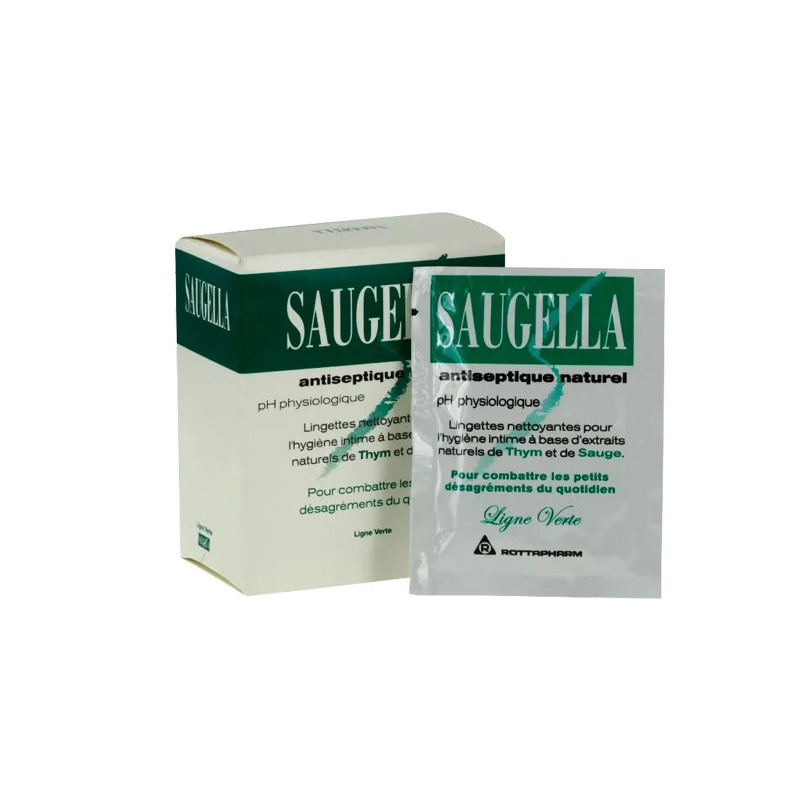 SAUGELLA LINGETTES ANTISEPTIQUES Boîte de10 SAUGELLA LINGETTES ANTISEPTIQUES Boîte de10