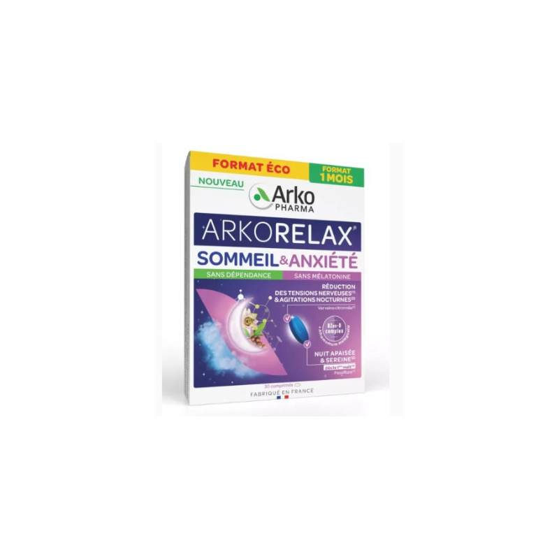 ARKORELAX SOMMEIL ANXIETE 30 comprimés