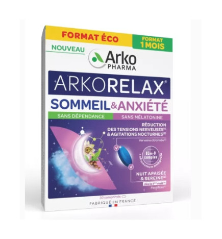 ARKORELAX SOMMEIL ANXIETE 30 cp