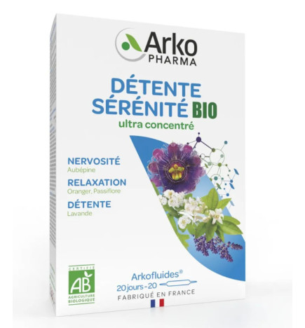 ARKOFLUIDE DETENTE SERENITE 20 Ampoules