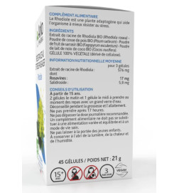 ARKOGELULES RHODIOLE BIO 45 gélules