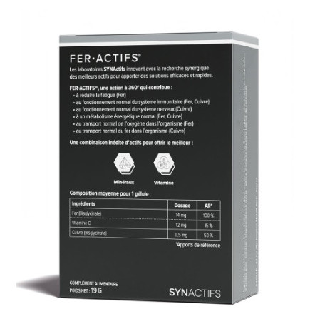 ARAGAN SYNACTIFS FERACTIFS 60 gélules