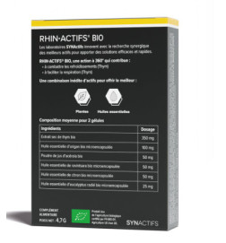 ARAGAN SYNACTIFS RHINACTIFS BIO 15 gélules