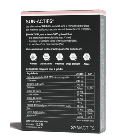 ARAGAN SYNACTIFS SUNACTIFS 30 gélules