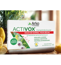 ACTIVOX TOUX SECHE Comprimé soulage les maux de gorge