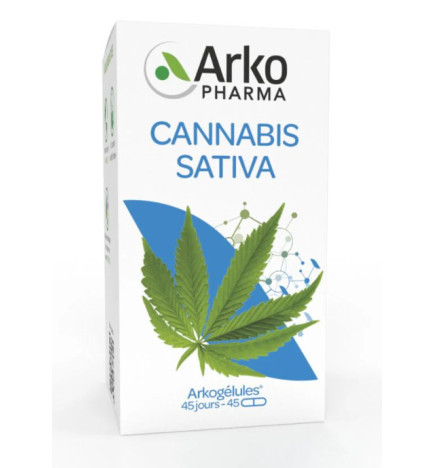 CANNABIS sativa Arkogélules boite de 45 gélules végétales