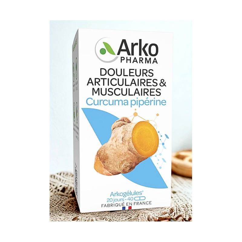 ARKOGELULES CURCUMA PIPERINE BTE 40 ARKOGELULES CURCUMA PIPERINE BTE 40