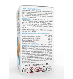 ARKOGELULES CURCUMA PIPERINE BTE 40