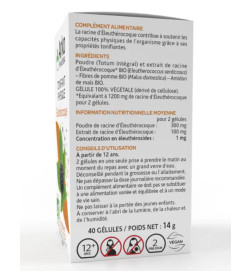 ARKOPHARMA ARKOGELULES ELEUTHEROCOQUE BTE 45 stimulant physique et intelectuelle 