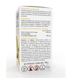 ARKOGELULES PEPINS DE COURGE confort urinaire et prostate 