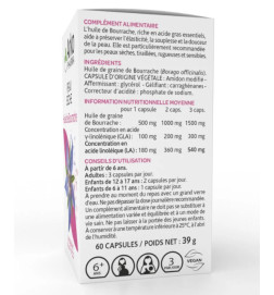 ARKOPHARMA ARKOGELULES HUILE BOURRACHE BIO 60 capsules