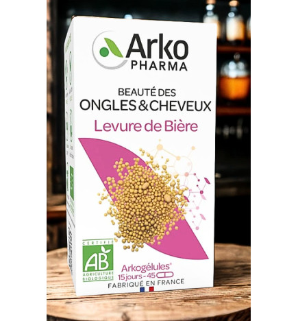 ARKOGELULES LEVURE DE BIERE ongles et cheveux cassants