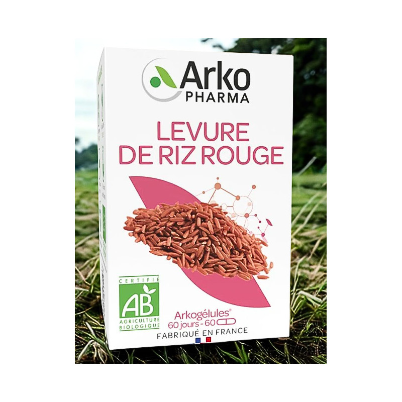 ARKOPHARMA ARKOGELULES LEVURE RIZ ROUGE BIO 60 gélules