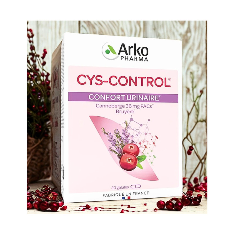 ARKOPHARMA CYS-CONTROL boîte de 20 gélules ARKOPHARMA CYS-CONTROL boîte de 20 gélules