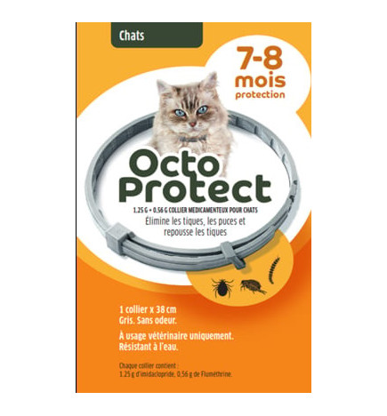 OCTOPROTECT COLLIER ANTIPARASITAIRES POUR CHAT