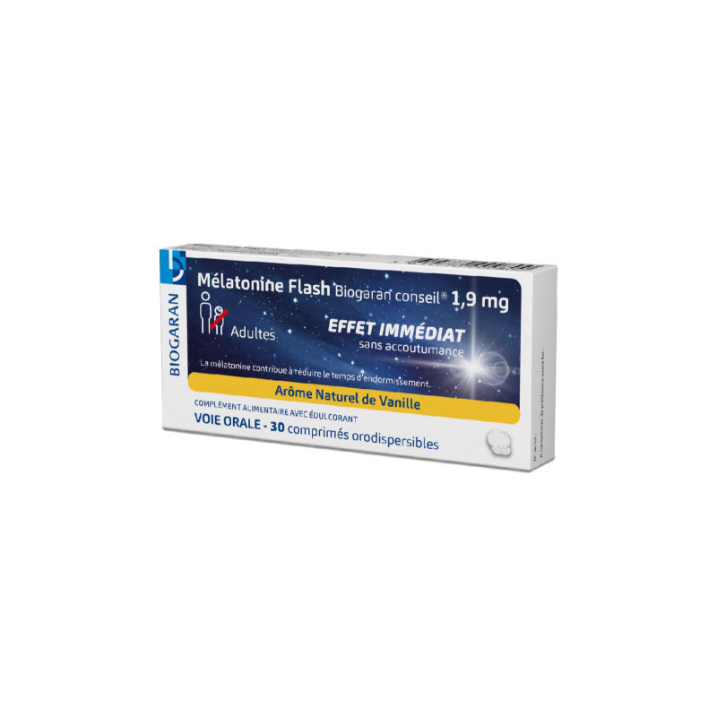 BIOGARAN MELATONINE FLASH 1,9MG 30