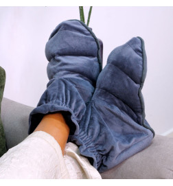 PAIRE DE CHAUSSONS A CHAUFFER GRAINES DE LIN IDENTITE